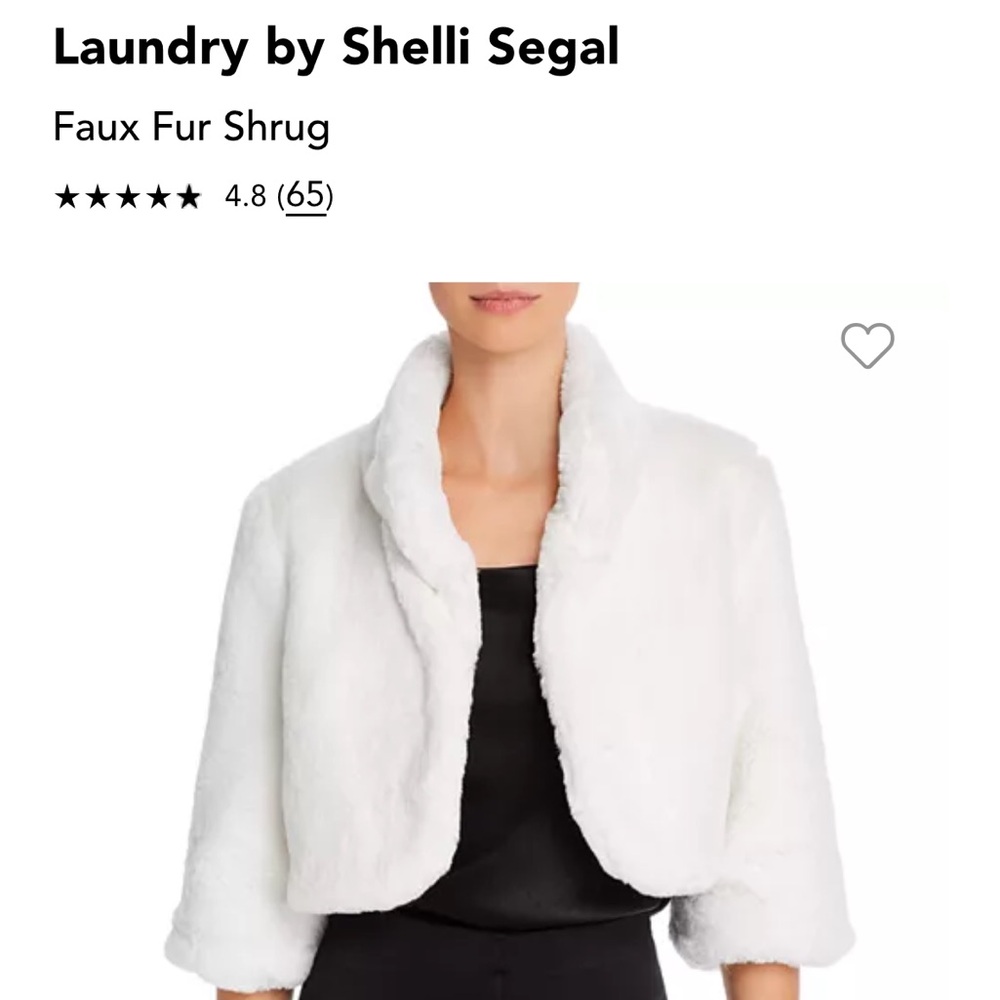 Laundry my Shelli Segal fur shrug